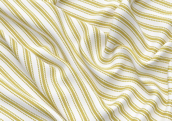 Lace Stripes, Saffron - Motorised Roman Blind - Image 4